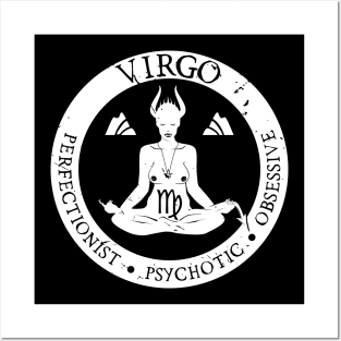 Savage Virgo Zodiac Antisocial Astrology Posters and Art